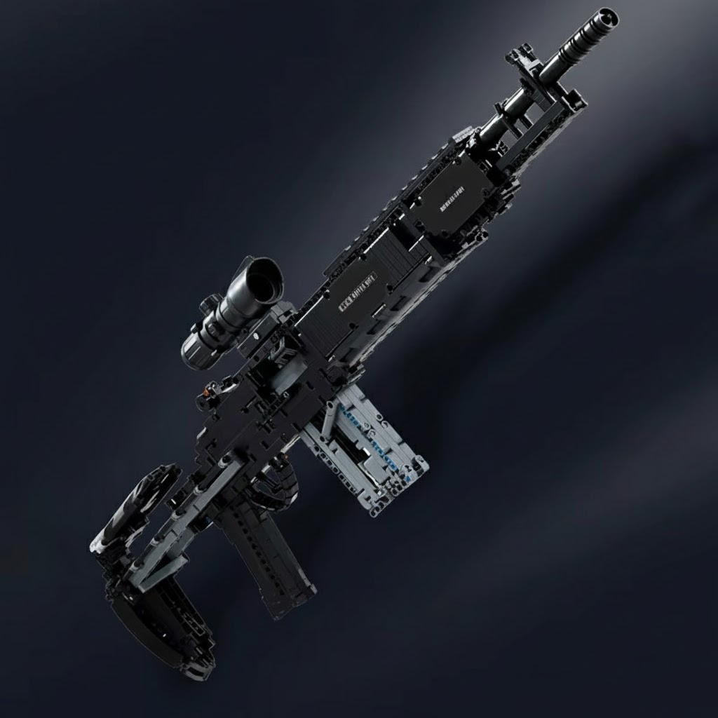 LogiBricks - MK14 rifle - 1468 elements