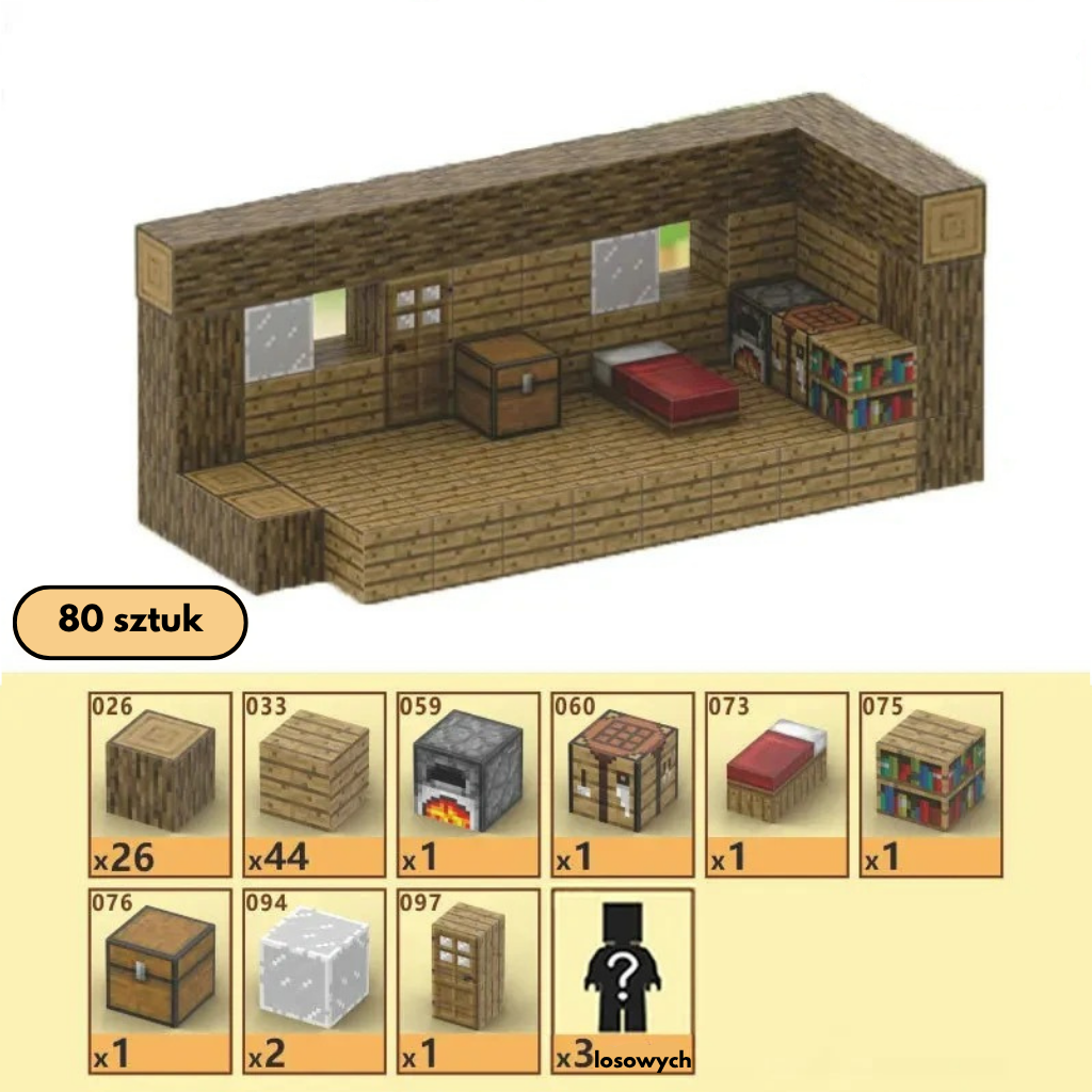 Dom z Drewna + 3x FIGURKI GRATIS