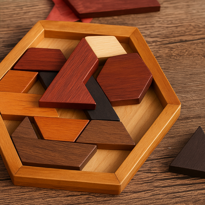Wooden educational puzzle