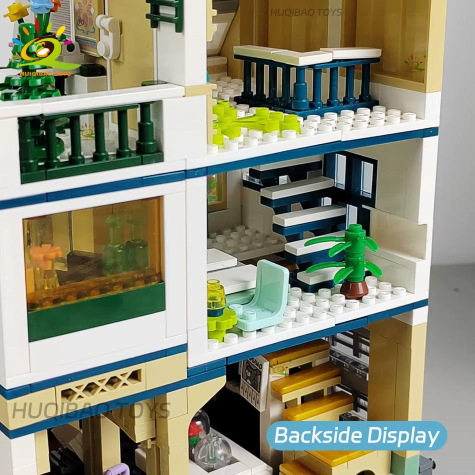 LogiBricks - Mini hotel z ogrodem - 990+ elementów