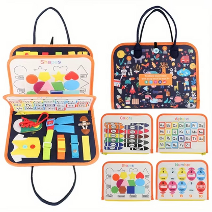 Edukacyjna Walizka Busy Book – Kreatywna Nauka Angielskiego dla Dzieci